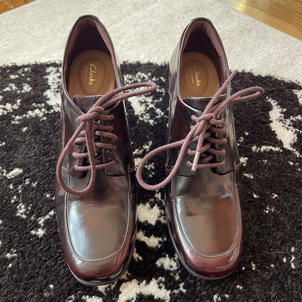 Maroon Leather Clark’s